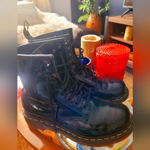 Dr.Marten black patent size 6 boots 1460